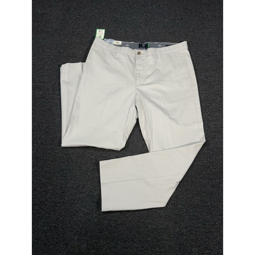 New Dockers‎ Pants Men's 36x29 (Fits 38x29) Signature Iron Free Khaki Slim Fit